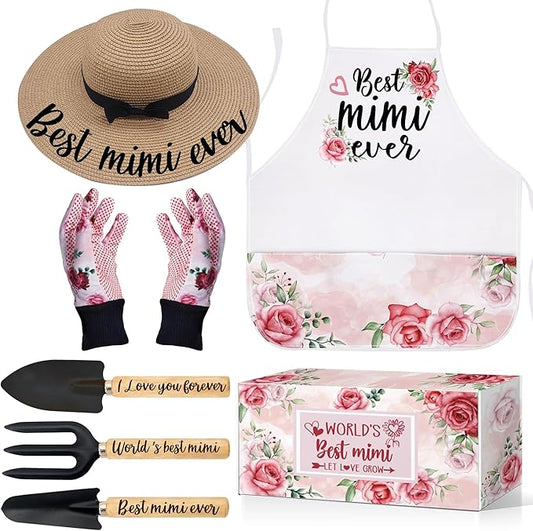 Mimi Gifts,Mimi Birthday Gifts,Mimi Gardening Gifts for Women Garden Tools Kit Outdoor Horticulture Starter Birthday for Mimi/Grandma Plant Lover