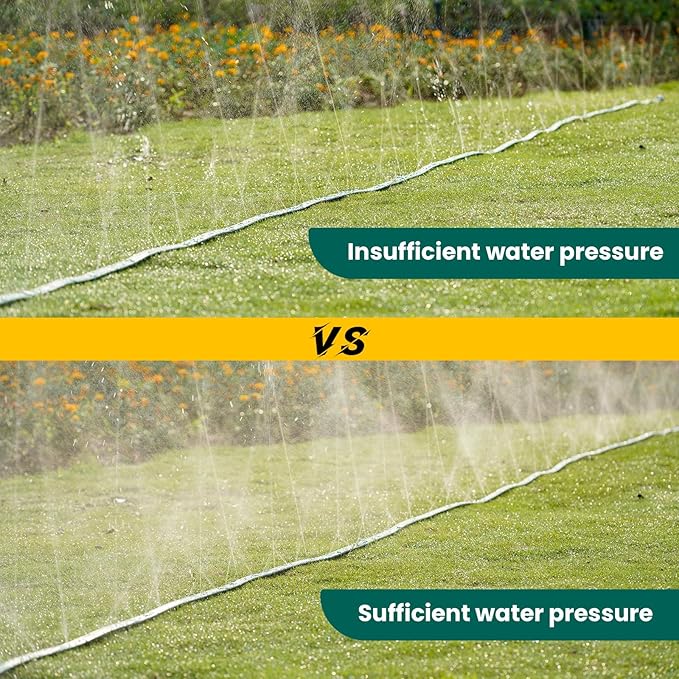 Sprinkler Soaker Hose 25ft 2Pack for Garden Lawn, Watering Hose with Holes, High-Efficiency Water-Saving Garden Irrigation System, Drip Hose Sprinkler
