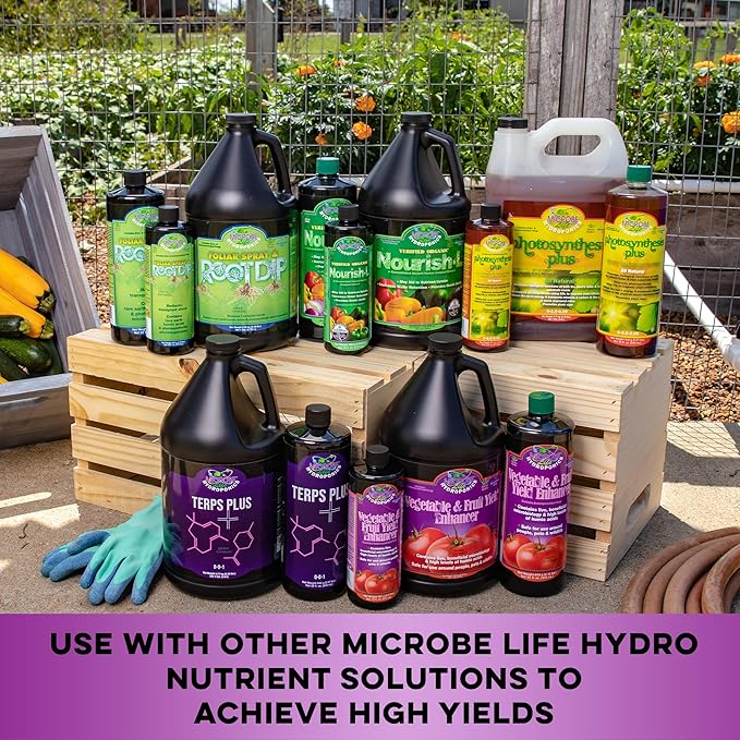 Microbe Life Hydroponics ML21346 Vegetable & Fruit Yield Enhancer, 32 oz