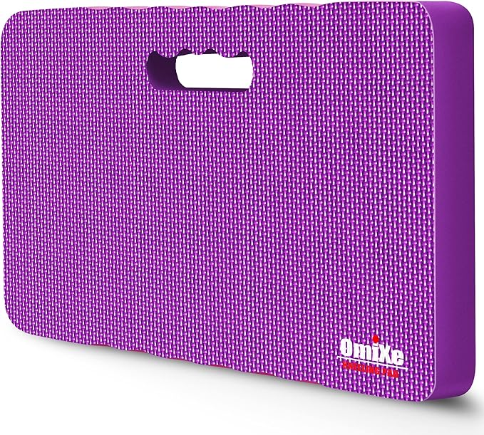 Extra Thick Kneeling Pad Comfy Foam Kneeler Mat Garden Knee Pad Cushion for Gardening Planting Yard Work Prayer Yoga Mechanic Exercise Workout Baby Bath 18 x 11 x 1.5 Inch Large Purple 2 Pack