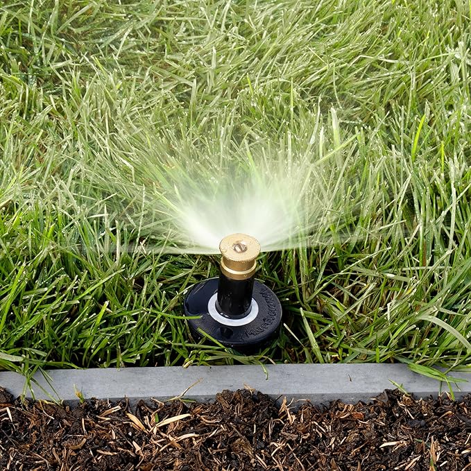 Orbit 54521 Professional Pop-Up Spray Head Sprinkler with Brass Nozzle, 4" Quarter Spray