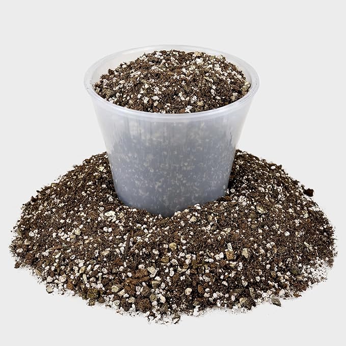 Premium African Violets and Gesneriad Premium Soil Mix by Gardenera - Horticultural Perlite (25%) + Vermiculite (25%) + Sphagnum Peat Moss (50%) - Made in USA - (4 Quart Bag)