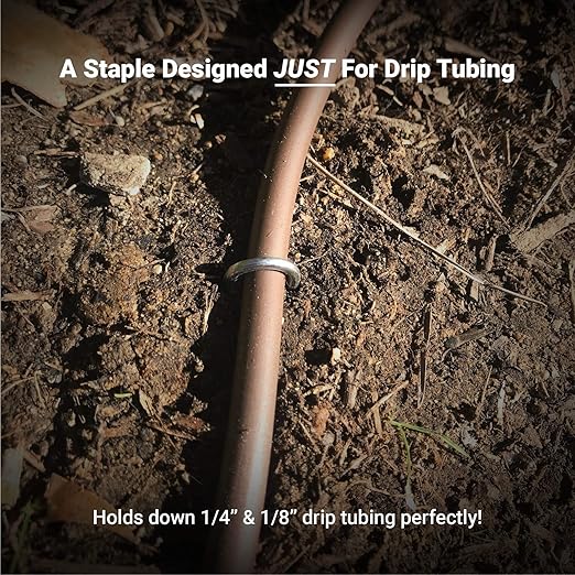 Sandbaggy DRIP TUBING Stakes Landscape Staples | 5 inch Length | Drip Anchors | Landscape Pins | Lawn Nails | Garden Stakes | Designed to Hold Drip Tubing Up to 1/4" Diameter | Pack of 5000