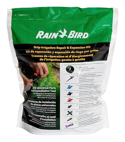Rain Bird DRIPKITBAG Drip Irrigation Repair and Expansion Kit