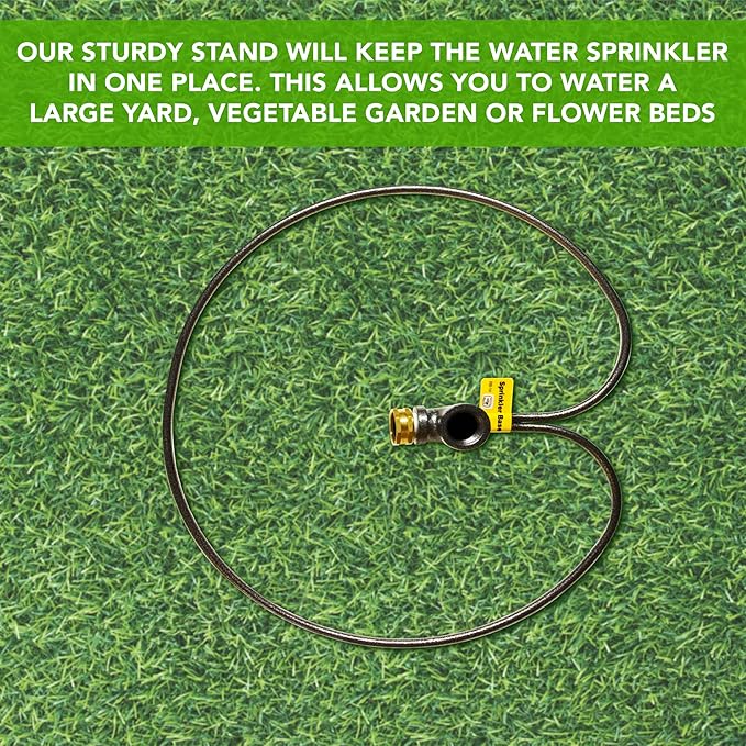 Yard Butler IRB-14 3/4-Inch Lawn Sprinkler Stand, Adjustable Metal Ring Base Sprinklers for Yard, Easy Base Stand for Garden Sprinklers for Large Areas - 2 Pack