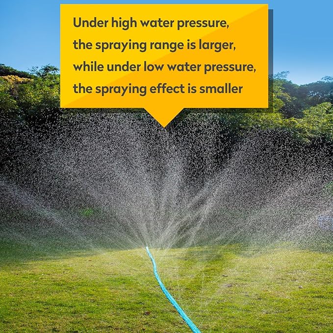 Sprinkler Hose 15FT, Heavy Duty Watering Hoses, Efficient Irrigation Tubing for Garden Lawn Sprinklers System with 10 Pack Staples