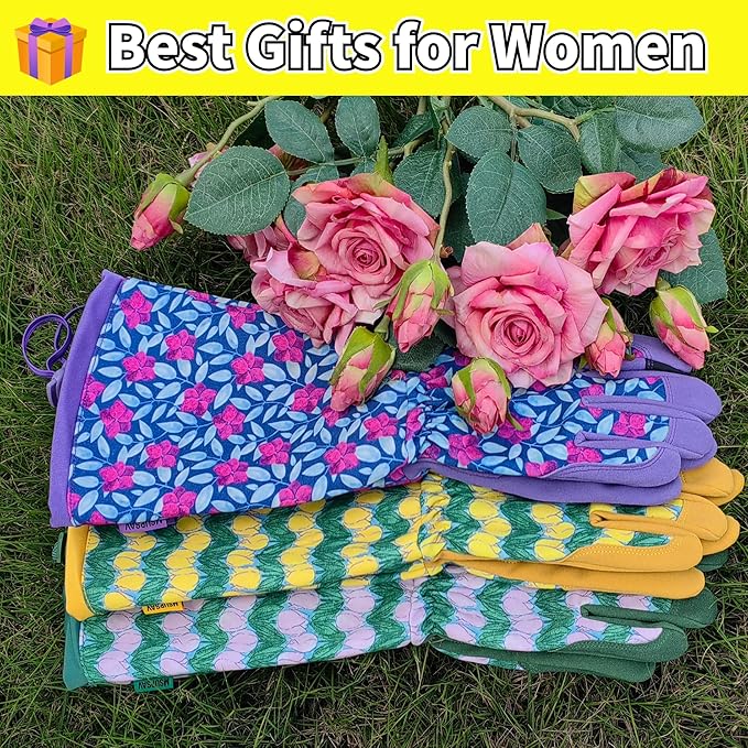 Gardening Gloves for Women and Men, Thorn Proof&Puncture Resistance Garden Gloves,Gauntlet Gloves,Gifts
