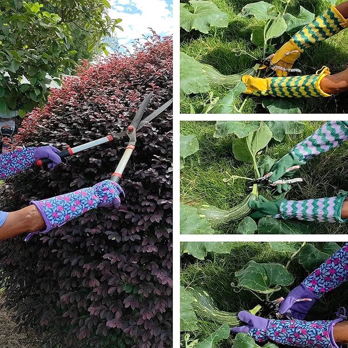 Gardening Gloves for Women and Men, Thorn Proof&Puncture Resistance Garden Gloves,Gauntlet Gloves,Gifts