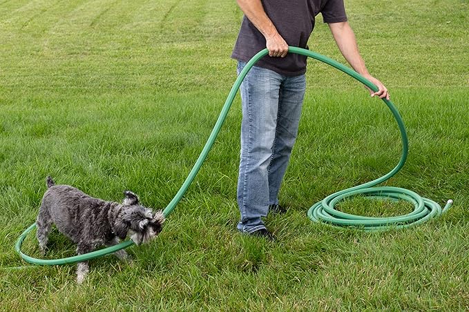 Rain Bird PGH75HF Premium High-Flow Garden Hose, Heavy-Duty 100% EDPM Rubber, Hexagonal, 3/4" Inside Diameter x 75' Long, Green