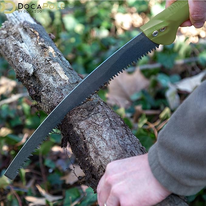 DOCA Pole Saw for Tree Trimming – Head Only (No Pole) - Extendable Tree Trimmer, Telescoping Extension Pole & GoSaw for Branches Under 2 Inches