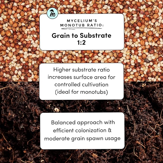 Mycelium Plus CVG Substrate with Proprietary Blend - Organic CVG with Cultivation Enhancer - Ideal for High Yield Dung-Loving Mushroom Cultivation - Sterilized 10LB Bag for Beginners & Pros