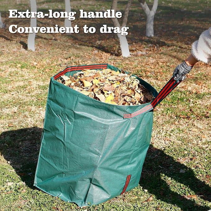 Leaf Collector,Reusable Yard Waste Bags 3 PACK,40 Gallons Leaf Bag Holder,Collapsible Garden Bags, Reuseable Heavy Duty Lawn and Leaf Bags, Yard Garden Bags for Leaves Lawn Grass Clippings