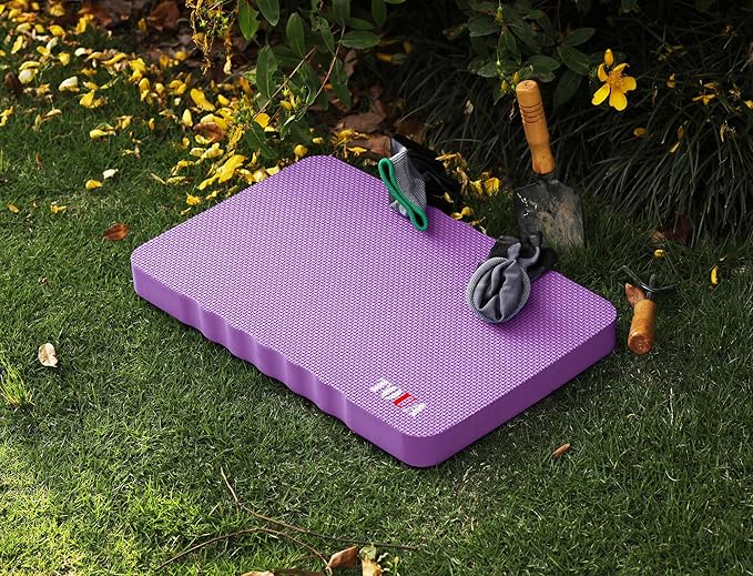 Kneeling Pad Thick Extra Large High Density Foam Comfort Kneeling Pad for Work Gardening Yoga Exercise Garden Knee Pad Purple, 1 Pack