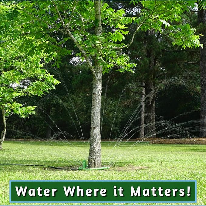 Tree Sprinkler with 360° Outward Direction | Water Sprinkler for Trees That Reaches The Nutrition Zone for Tree Root Watering (15")