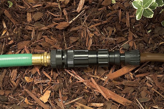 Rain Bird Digital Hose End Timer/Controller + Drip Irrigation Faucet Connection Kit