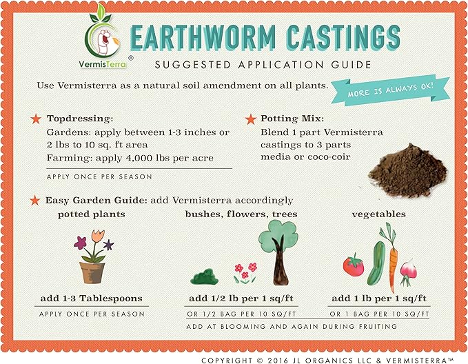 Earthworm Castings 10 LB Standard